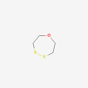 molecular formula C4H8OS2 B12650836 1,4,5-Oxadithiepane CAS No. 3886-40-6