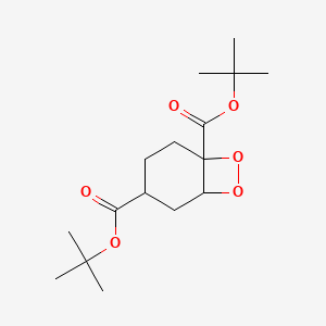 molecular formula C16H26O6 B12650849 Di-tert-butyl peroxyhexahydroterephthalate CAS No. 43039-86-7