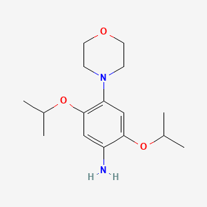 molecular formula C16H26N2O3 B12650855 2,5-Diisopropoxy-4-morpholinoaniline CAS No. 94349-47-0