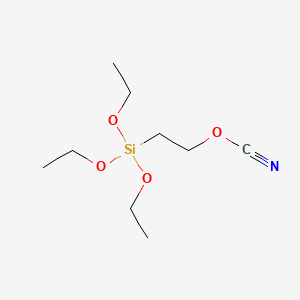 molecular formula C9H19NO4Si B12650860 2-(Triethoxysilyl)ethyl cyanate CAS No. 94158-45-9