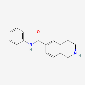 molecular formula C16H16N2O B12650863 N-phenyl-1,2,3,4-tetrahydroisoquinoline-6-carboxamide 