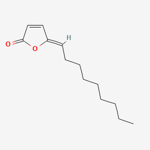 molecular formula C13H20O2 B12650888 (Z)-5-Nonylidenefuran-2(5H)-one CAS No. 77085-64-4
