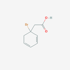 molecular formula C8H9BrO2 B12650895 (1)-Bromophenylacetic acid CAS No. 31302-84-8