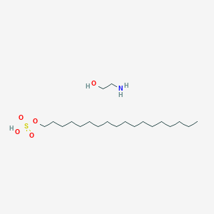 molecular formula C20H45NO5S B12650906 (2-Hydroxyethyl)ammonium octadecyl sulphate CAS No. 4696-49-5