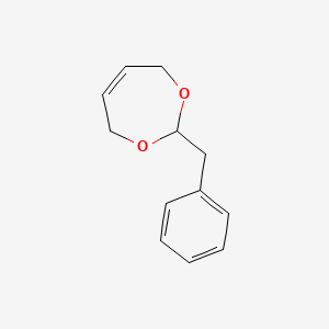 molecular formula C12H14O2 B12650936 2-Benzyl-4,7-dihydro-1,3-dioxepin CAS No. 84473-75-6