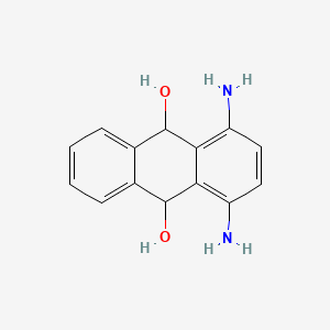 molecular formula C14H14N2O2 B12650945 1,4-Diamino-9,10-dihydroanthracene-9,10-diol CAS No. 94021-86-0