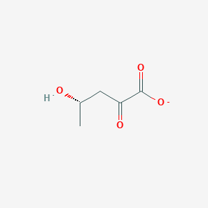 molecular formula C5H7O4- B1265096 (S)-4-hydroxy-2-oxopentanoate 