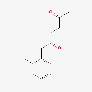 molecular formula C13H16O2 B12650963 1-(o-Tolyl)hexane-2,5-dione CAS No. 70855-13-9