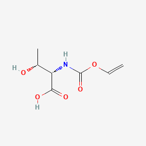 molecular formula C7H11NO5 B12650969 N-((Vinyloxy)carbonyl)-L-threonine CAS No. 45083-20-3