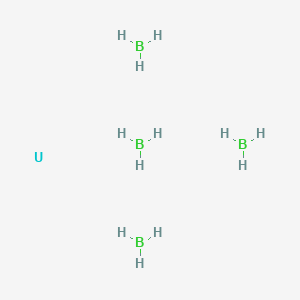 molecular formula B4H12U B12651002 Uranium, tetrakis(tetrahydroborato(1-))- CAS No. 12523-77-2