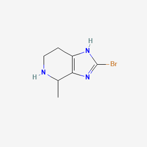 molecular formula C7H10BrN3 B12651005 2-bromo-4-methyl-4,5,6,7-tetrahydro-1H-imidazo[4,5-c]pyridine 