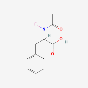 molecular formula C11H12FNO3 B12651019 N-Acetyl-ar-fluoro-3-phenyl-DL-alanine CAS No. 71463-35-9