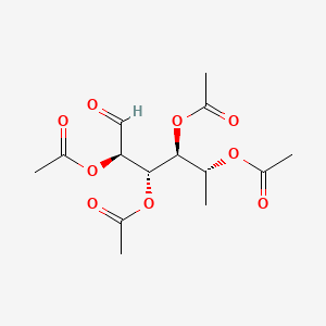 molecular formula C14H20O9 B12651027 Fucose, tetraacetate CAS No. 109430-94-6