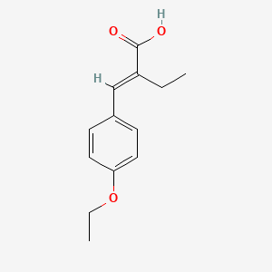 molecular formula C13H16O3 B1265107 2-(4-Ethoxybenzylidene)butanoic acid 