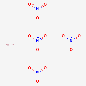 molecular formula N4O12Po-4 B12651076 Polonium tetranitrate CAS No. 66256-55-1
