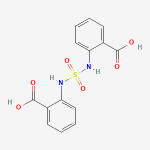 molecular formula C14H12N2O6S B12651098 (Sulphonyldiimino)bisbenzoic acid CAS No. 72017-26-6