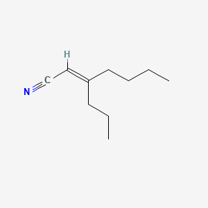 molecular formula C10H17N B12651106 3-Propylhept-2-ene-1-nitrile CAS No. 84681-83-4