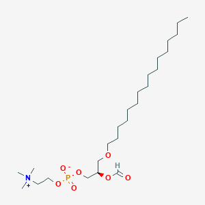 molecular formula C25H52NO7P B1265112 1-Hexadecyl-2-formyl-sn-glycero-3-phosphocholine 