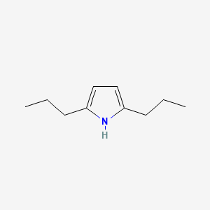 molecular formula C10H17N B12651124 Pyrrole, 2,5-dipropyl- CAS No. 770-43-4