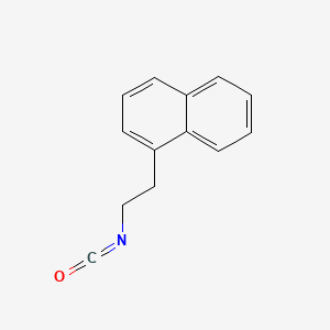 molecular formula C13H11NO B12651144 1-(2-Isocyanatoethyl)naphthalene CAS No. 93841-18-0