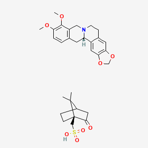 molecular formula C30H37NO8S B1265115 (-)-Tetrahydroberberine d-camphorsulfonate CAS No. 76648-39-0