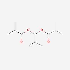 molecular formula C12H18O4 B12651161 2-Methylpropylidene bismethacrylate CAS No. 94231-38-6
