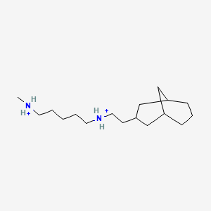 2-(3-Bicyclo[3.3.1]nonanyl)ethyl-[5-(methylazaniumyl)pentyl]azanium