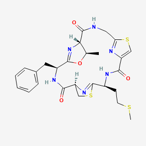 molecular formula C26H30N6O4S3 B1265127 Aerucyclamide D 