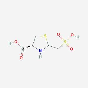 molecular formula C5H9NO5S2 B1265129 2-sulfomethyl-L-thioproline 
