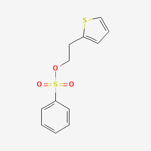 molecular formula C12H12O3S2 B12651295 2-(2-Thienyl)ethyl benzenesulphonate CAS No. 85567-51-7