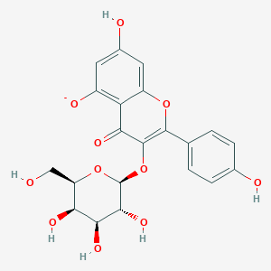 molecular formula C21H19O11- B1265130 kaempferol 3-O-beta-D-galactoside(1-) 