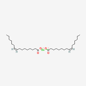 molecular formula C32H58BaO4 B12651370 Barium (Z)-hexadec-9-enoate CAS No. 67627-67-2