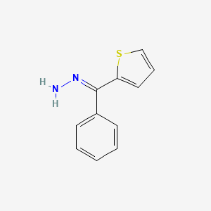 molecular formula C11H10N2S B12651374 (Z)-Phenyl(2-thienyl)methanone hydrazone CAS No. 830-73-9