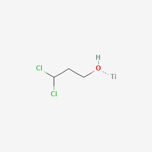 molecular formula C3H6Cl2OTi B12651411 Dichloropropoxytitanium CAS No. 97259-74-0