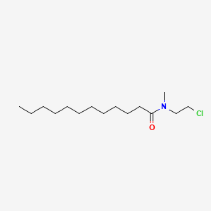 molecular formula C15H30ClNO B12651413 N-(2-Chloroethyl)-N-methyldodecanamide CAS No. 84803-68-9