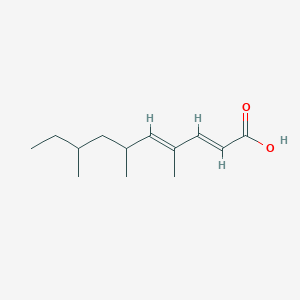 (2E,4E)-4,6,8-trimethyldeca-2,4-dienoic acid