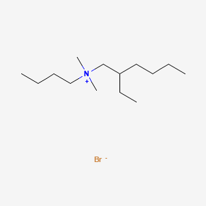 molecular formula C14H32BrN B12651438 Butyl(2-ethylhexyl)dimethylammonium bromide CAS No. 93839-31-7