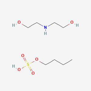 molecular formula C8H21NO6S B12651467 Bis(2-hydroxyethyl)ammonium butyl sulphate CAS No. 84782-02-5