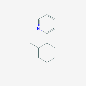 molecular formula C13H19N B12651560 Pyridine, 2-(2,4-dimethylcyclohexyl)- CAS No. 885702-72-7