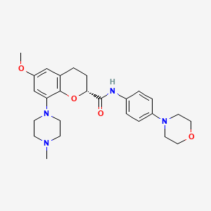 molecular formula C26H34N4O4 B1265157 Unii-3NC9ase900 CAS No. 1162658-64-1