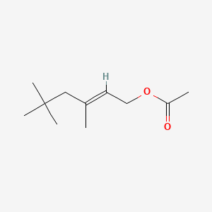molecular formula C11H20O2 B12651580 3,5,5-Trimethylhex-2-enyl acetate CAS No. 26755-70-4