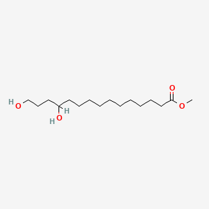 molecular formula C16H32O4 B12651618 Methyl 12,15-dihydroxypentadecanoate CAS No. 94232-81-2