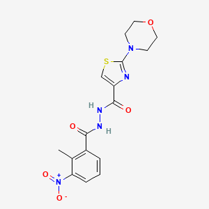 N'-[(2-methyl-3-nitrophenyl)-oxomethyl]-2-(4-morpholinyl)-4-thiazolecarbohydrazide