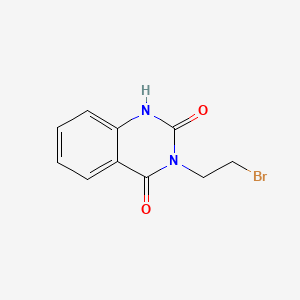 molecular formula C10H9BrN2O2 B12651632 3-(2-Bromoethyl)quinazoline-2,4(1H,3H)-dione CAS No. 77093-96-0
