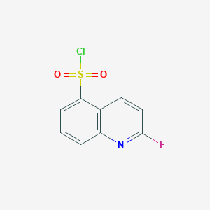 molecular formula C9H5ClFNO2S B12651648 2-Fluoroquinoline-5-sulfonyl chloride 
