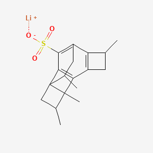 molecular formula C18H21LiO3S B12651665 Lithium tetrapropylenebenzenesulphonate CAS No. 93922-01-1