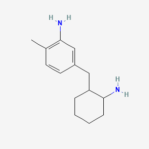 molecular formula C14H22N2 B12651669 5-((2-Aminocyclohexyl)methyl)-o-toluidine CAS No. 94166-81-1