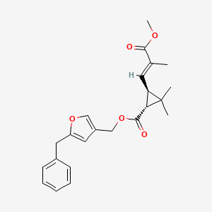 molecular formula C23H26O5 B12651673 Pyresmethrin CAS No. 24624-58-6