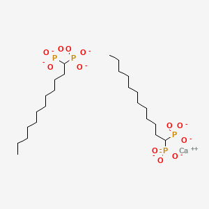 molecular formula C24H48CaO12P4-6 B12651694 Calcium didodecyl bisphosphonate CAS No. 61392-11-8