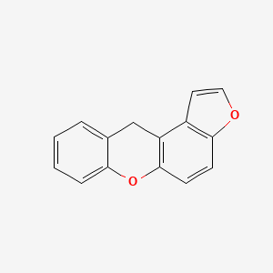 molecular formula C15H10O2 B12651710 11H-Furo(3,2-a)xanthene CAS No. 227-60-1